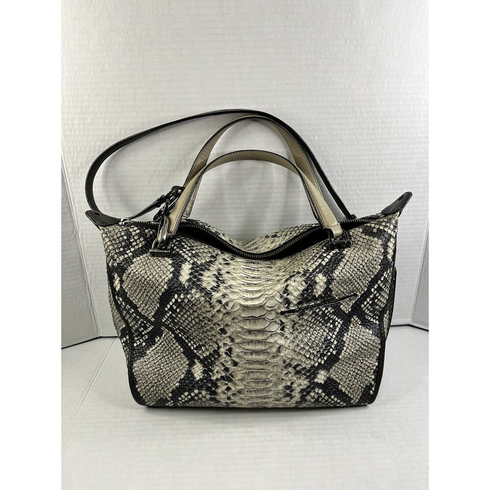 Coach Madison Smythe Satchel/Shoulder Bag in Diamond Python Leather. PLZ READ